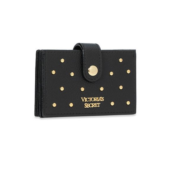 Victoria's Secret Accessories - Studded Accordion Card Case in Black